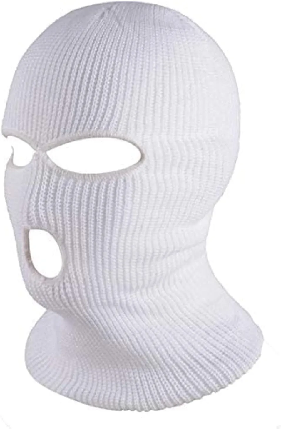 3 Hole Winter Knitted Mask, Outdoor Sports Full Face Cover Ski Mask Warm Knit Balaclava for Adult