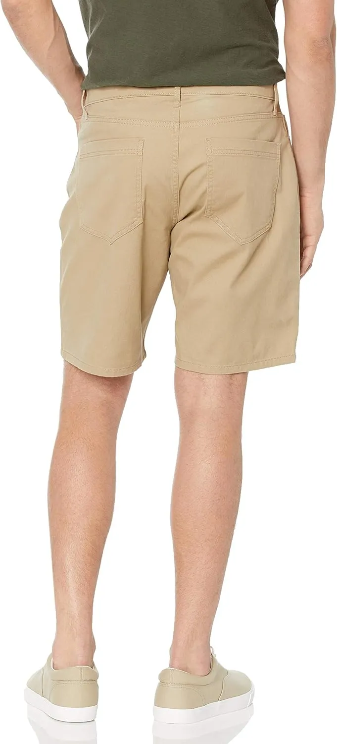 Amazon Essentials Men's Straight-fit 9" Inseam Stretch 5-Pocket Short