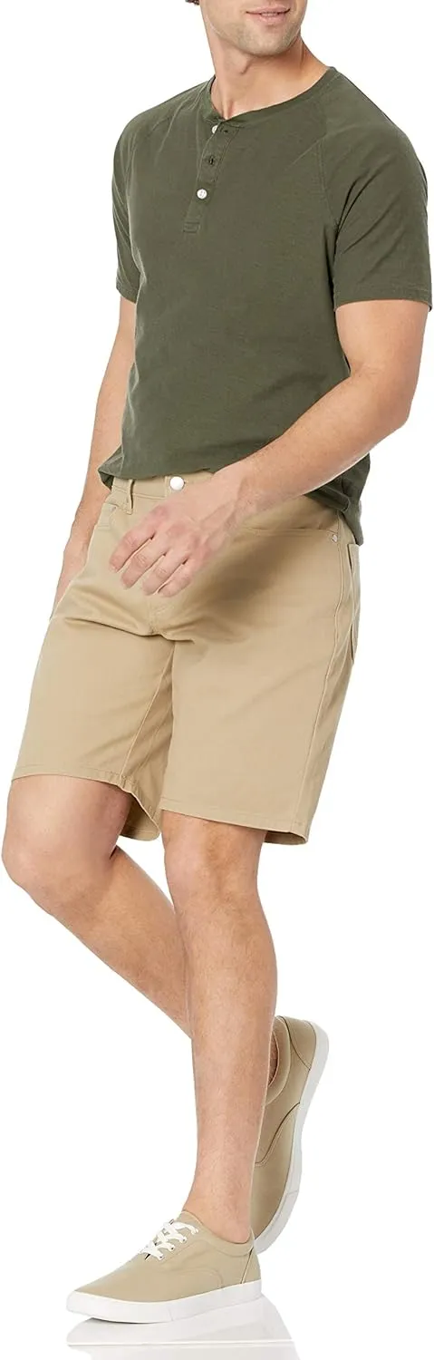 Amazon Essentials Men's Straight-fit 9" Inseam Stretch 5-Pocket Short