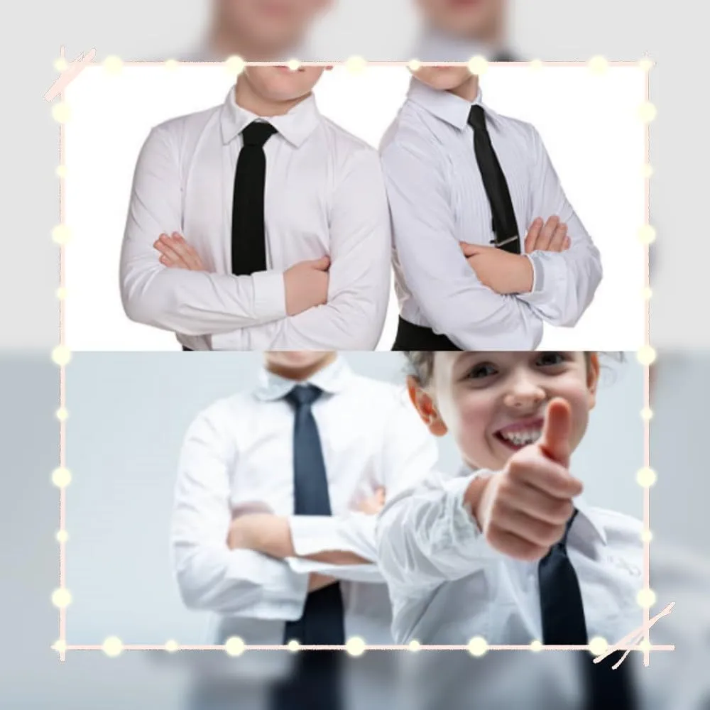 Enlision Boys Ties Solid Color Pre-Tied Kids Necktie for Age 8-12 Adjustable Woven Formal Kids Tie Wedding School Graduation