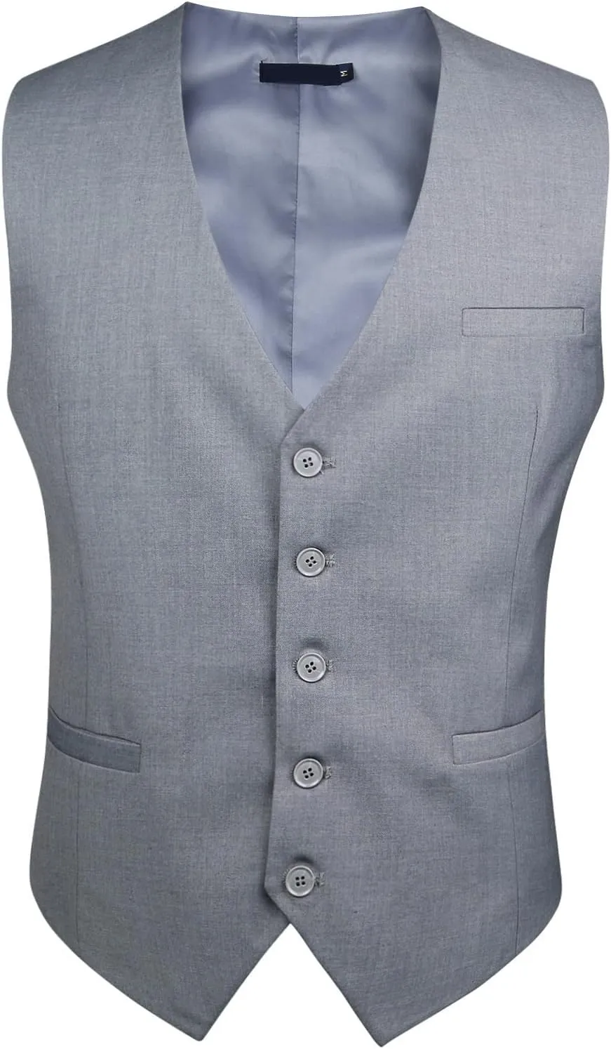 Enlision Men's Suit Vest Business Formal Dress Waistcoat Solid Color Vest for Suit or Tuxedo