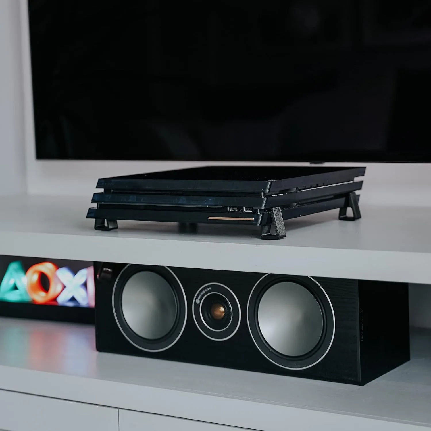 Glistco Simple Feet- Horizontal Stand/Feet Compatible with PlayStation 4 (Pro)