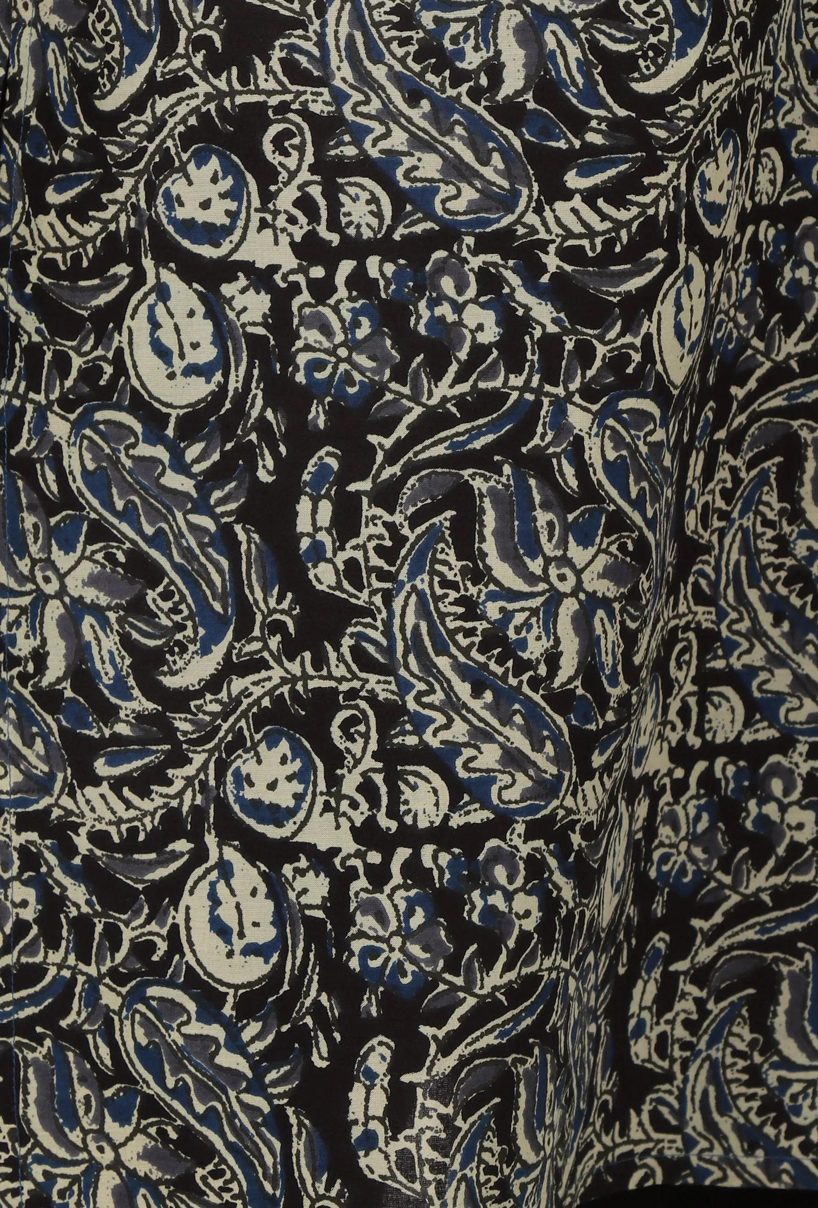 Kalamkari Printed Black Color Cotton Slip