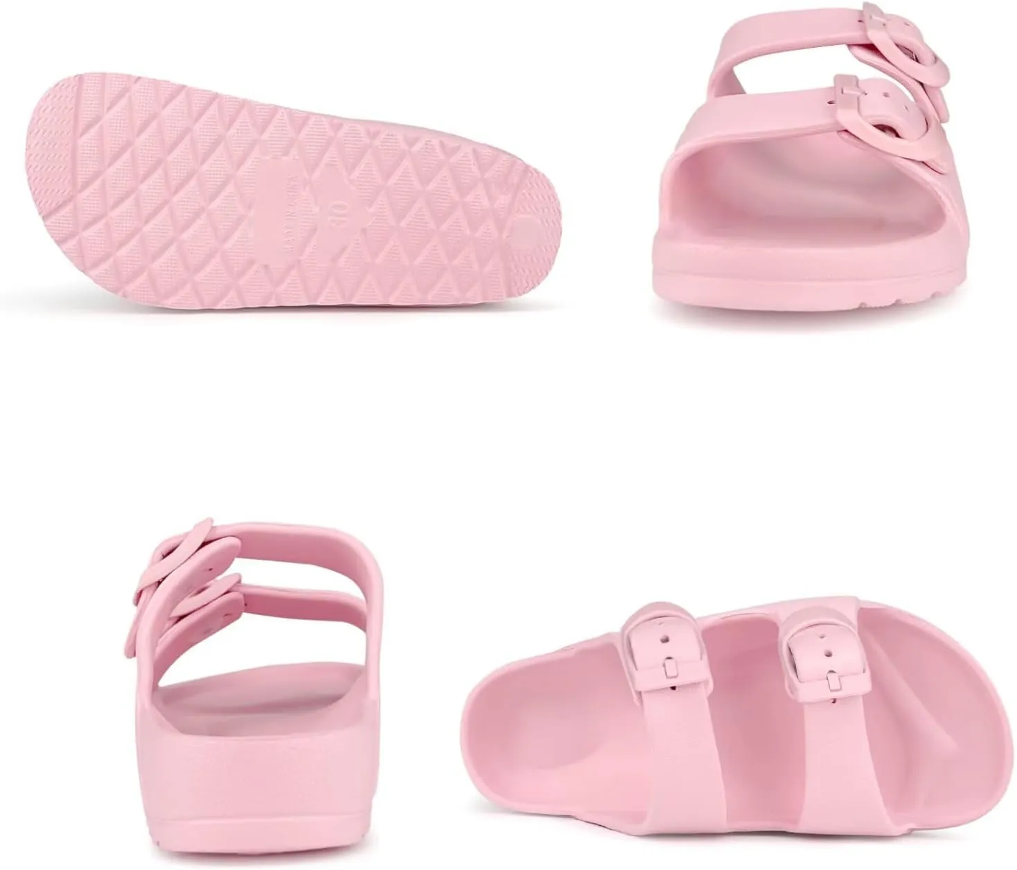 Kids Slide Sandals Boys Girls Buckle Adjustable EVA Slipper Sandals
