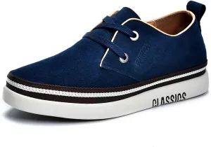 Men's Casual Oxford Shoes 2.36 Inches Invisible Height Elevator Shoes Invisible Height Lifting Shoes Lace Up Flannelette Cowhide Leather Dress Shoes - Hidden Heel