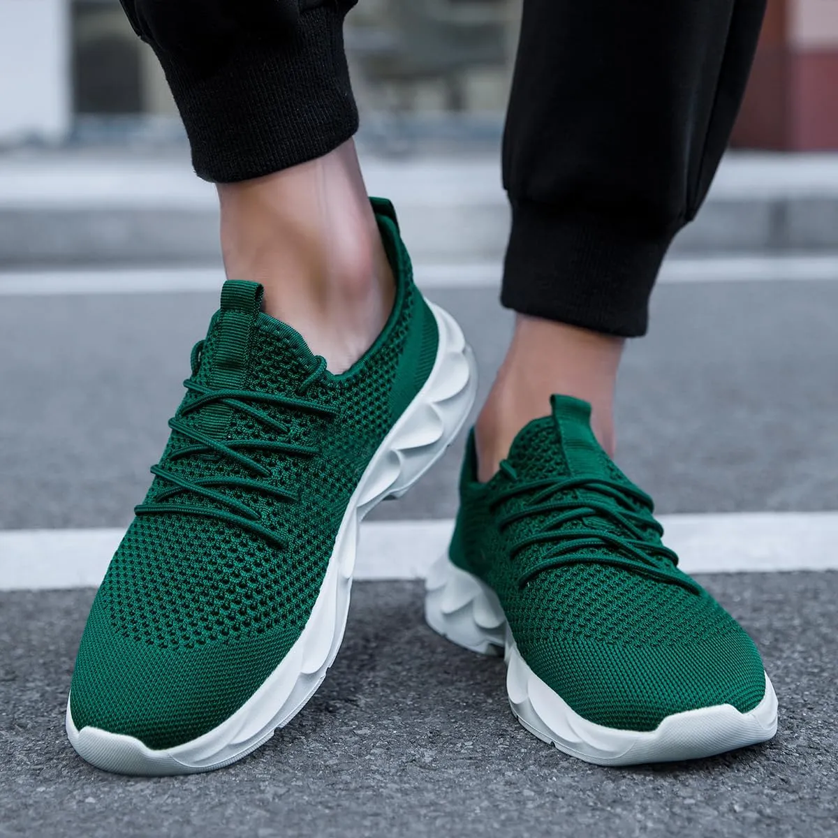 Mens Fashion Running Walking Shoes Sport Outdoor Casual Tennis Workout Gym Shoes Lightweight Comfortable Fitness Sneakers for Men Fashion Work Athletic