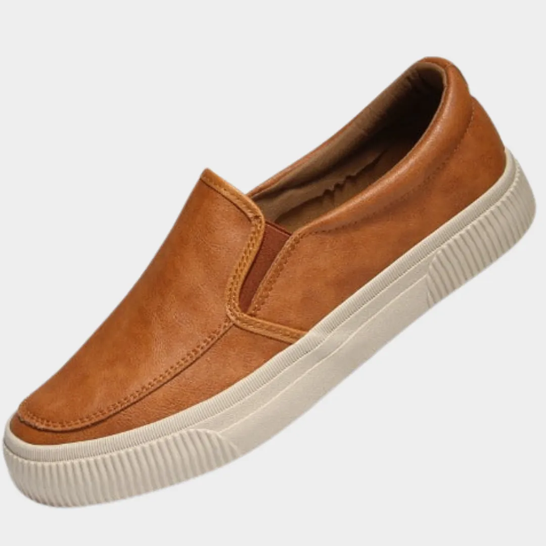Men's Leather Loafers  Classic Slip-On Dress Shoes  Multiple Colours