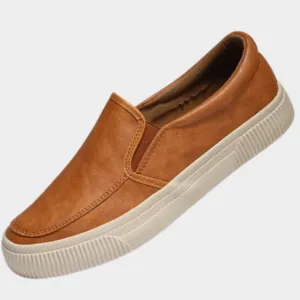 Men's Leather Loafers  Classic Slip-On Dress Shoes  Multiple Colours