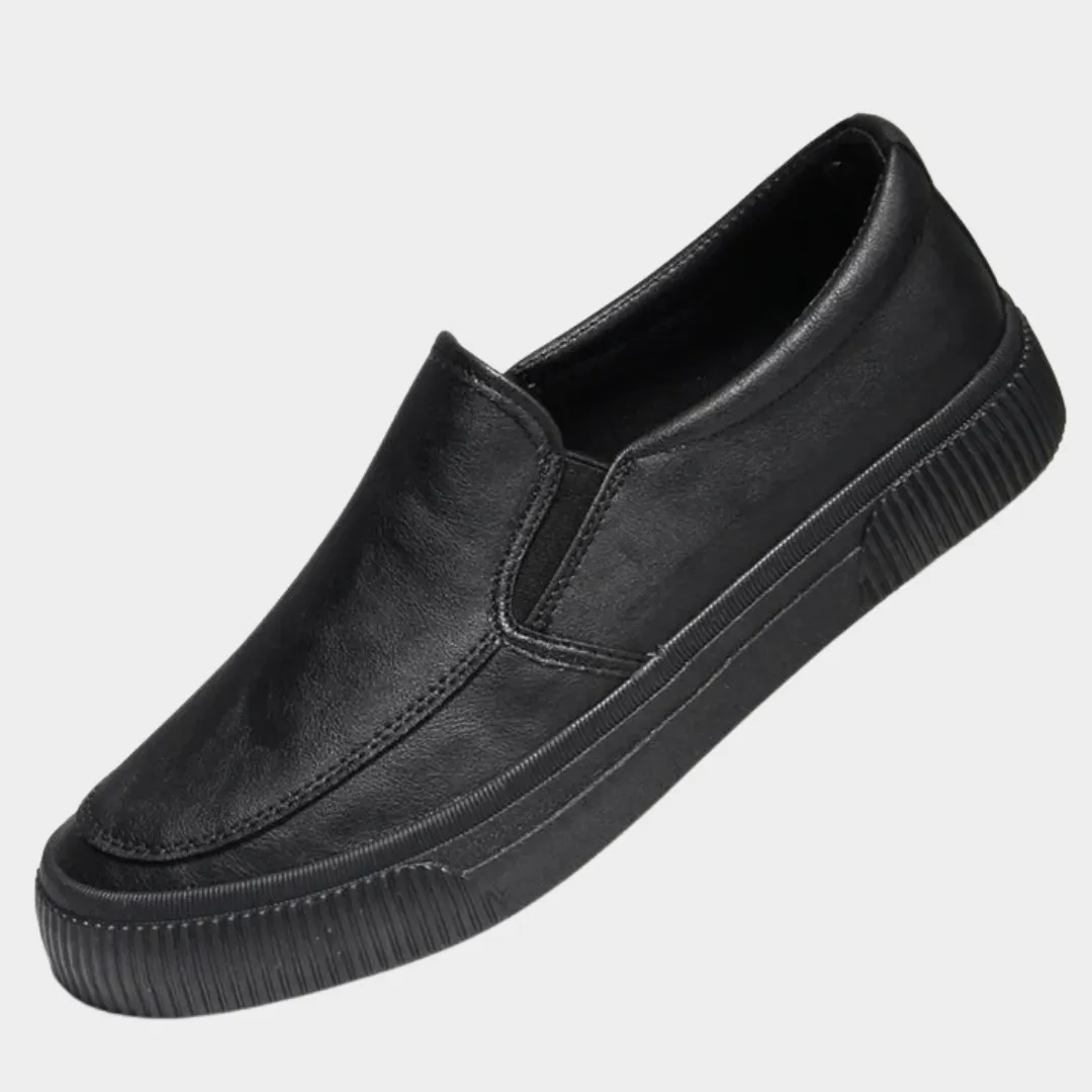 Men's Leather Loafers  Classic Slip-On Dress Shoes  Multiple Colours