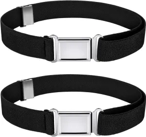 WILLBOND Kids Magnetic Belt Adjustable Elastic Belt with Magnetic Buckle for Boys Daily Use Girls