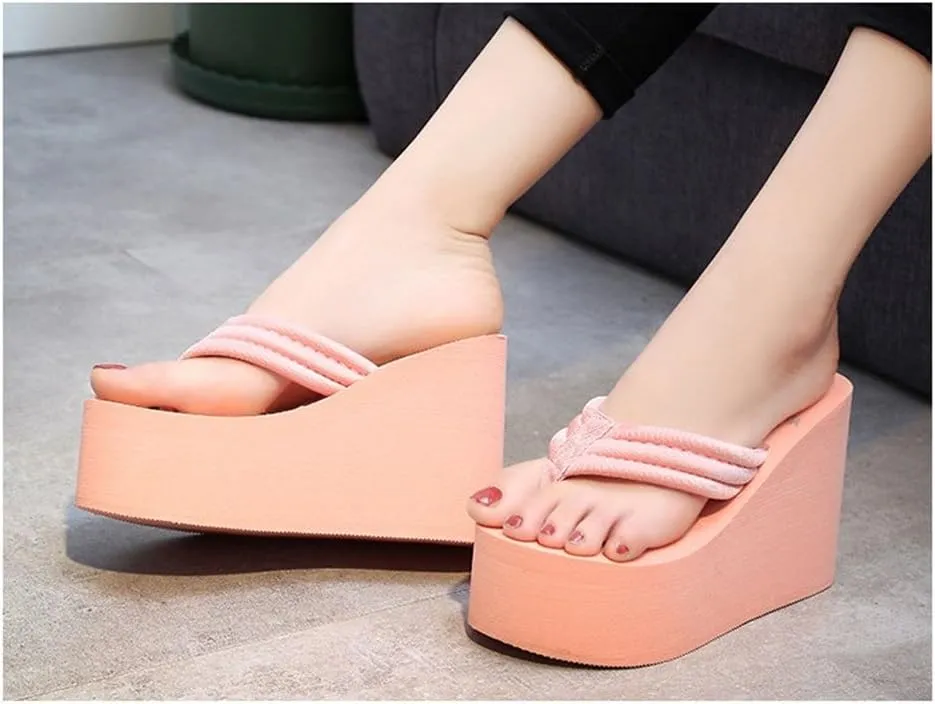 Womens Wedge Sandals Platform Sandals Women Chunky Wedge flip flops Sandals for Women